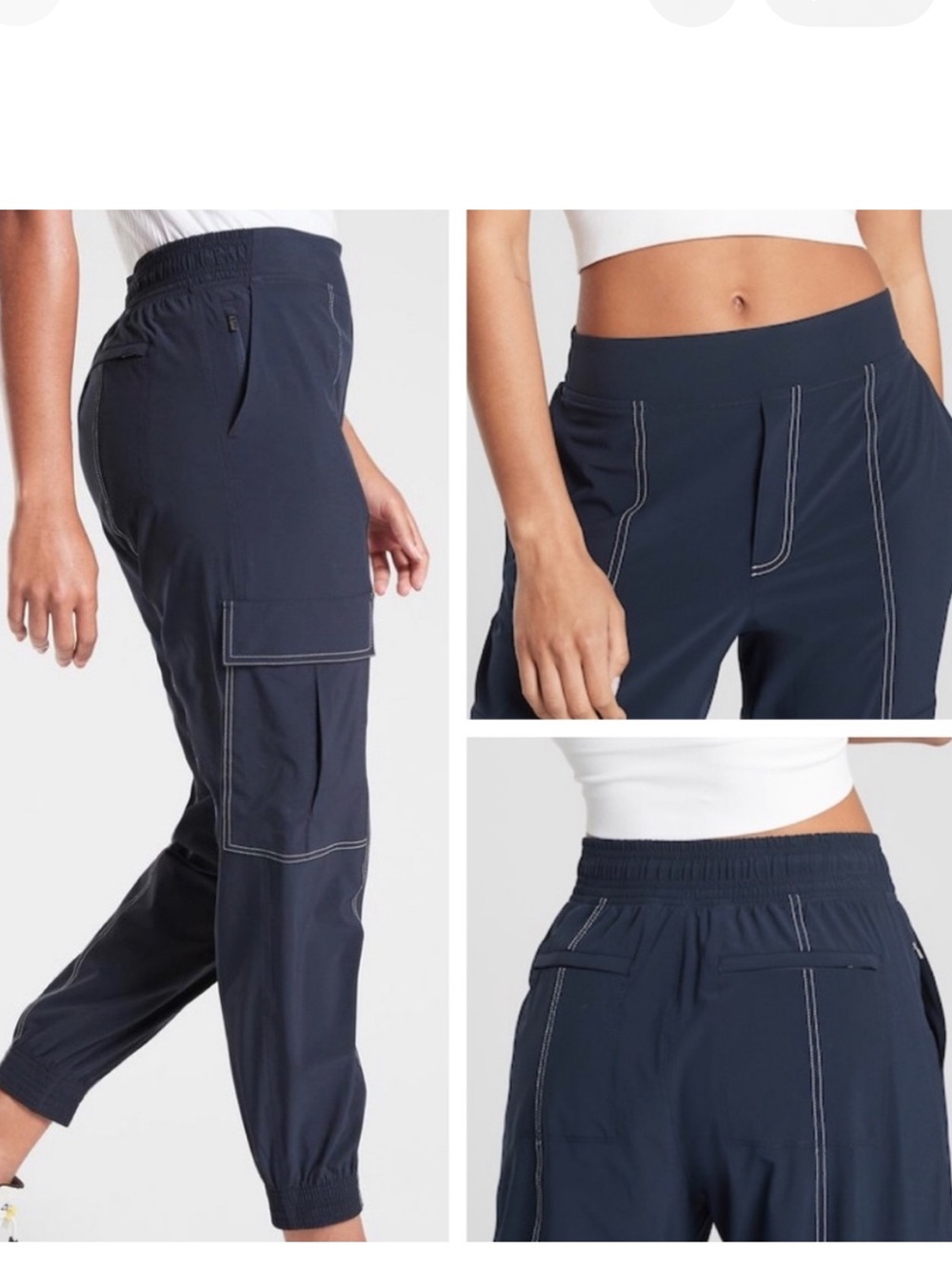 Athleta Chelsea Utility Jogger Performance pull on activewear workout size 10T